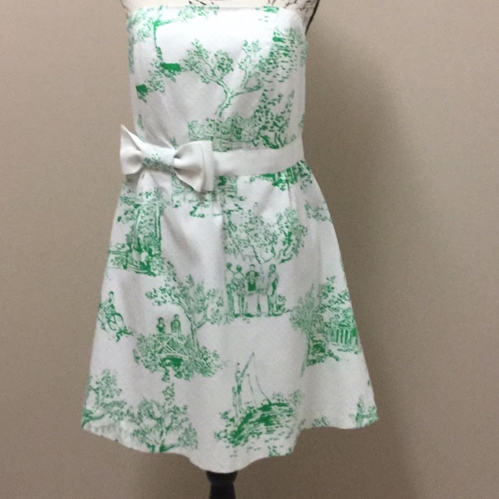 Lilly Pulitzer cotton strapless dress NWOT